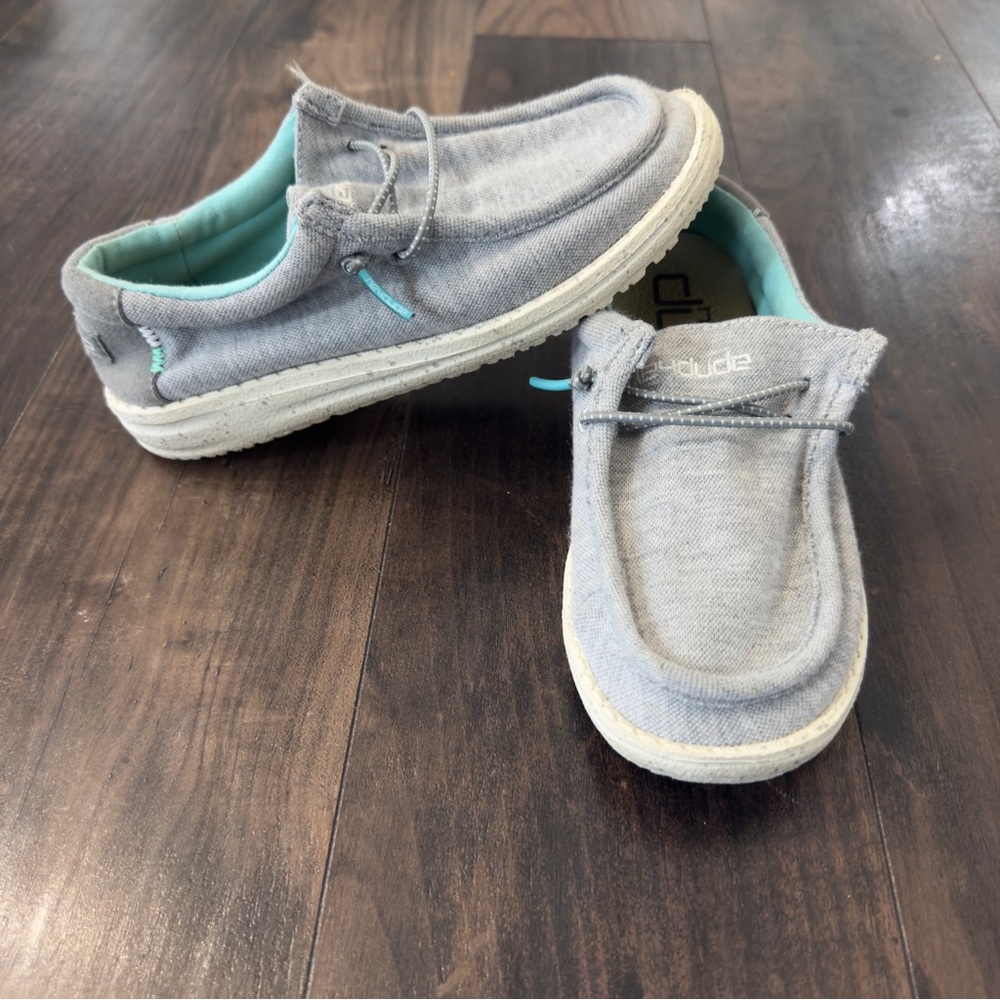 Hey Dude Kids Gray Casual Shoes size 13K